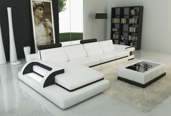 Ledersofa Ecksofa Polster Eck Garnitur Sofae Couchen Sofa Wunnlandschaft