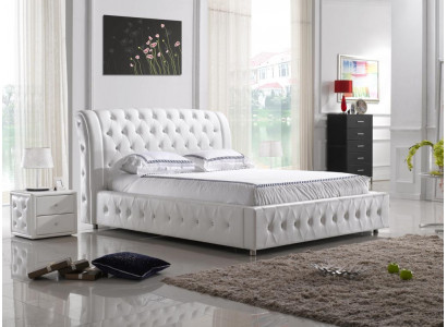 Modern XXL Hotel Design Bett Betten Luxus Duebel Lieder Chesterfield