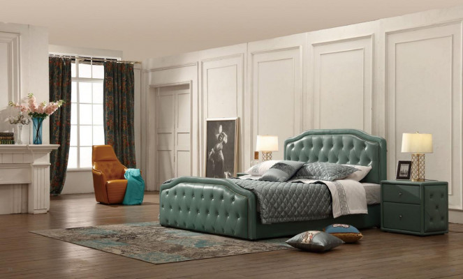 Modern Design Hotel Bett XXL Better Luxus Duebel Lieder Chesterfield 180x200cm