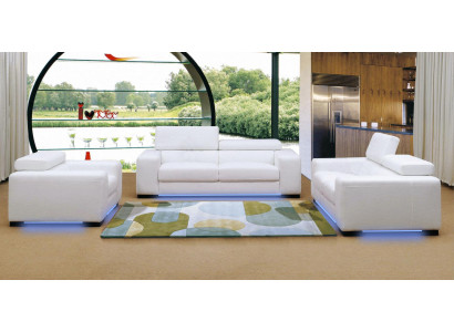 XXL Grouss 3-Sëtzer (ouni 2+1) Sofa Couch Polster Couchen Sofas Lieder Sëtz