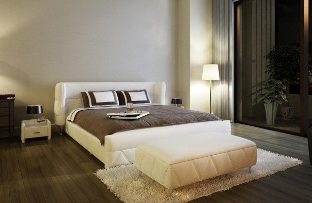 Modern Design Bett Hotel XXL Better Luxus Stil Duebel Lieder 140 160 180x200cm