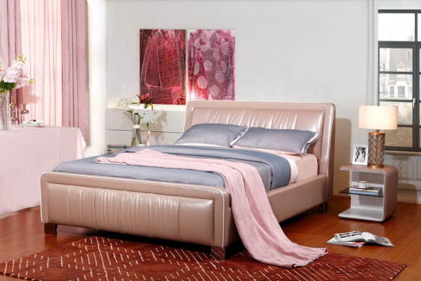 Designer-Doppelbett Bett Schlofkummer Lieder Hotel Luxus Polsterung