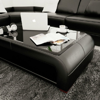 Soffadësch Design Dësch Wunnzëmmer Glas Lieder Canapé Säitendësch Sofas Kaffi