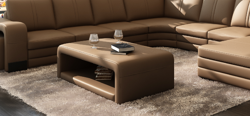 Design Moderne Couchdësch franco Dëscher Wunnzëmmer Dësch Gepolstert