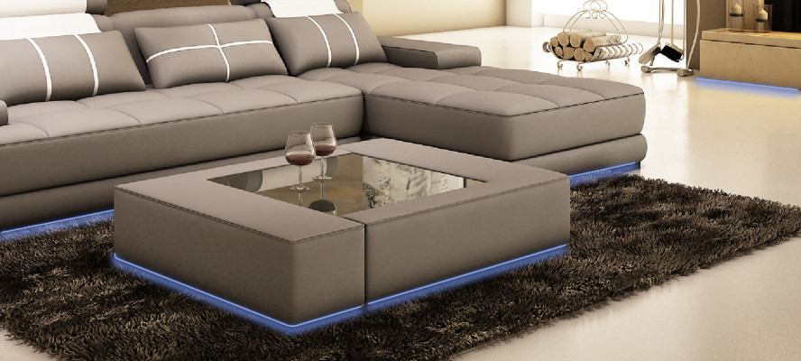 Luxusglastisch: Modernen Niewentisch fir d'Stuff – Kannersécher