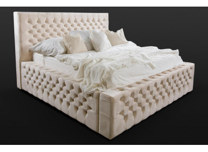 Luxus Bett Chesterfield Samett Better Textil Duebel Hotel Miwwelen 140x200
