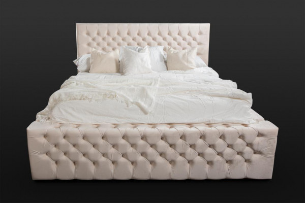 Luxus Bett Chesterfield Samett Better Textil Duebel Hotel Miwwelen 140x200