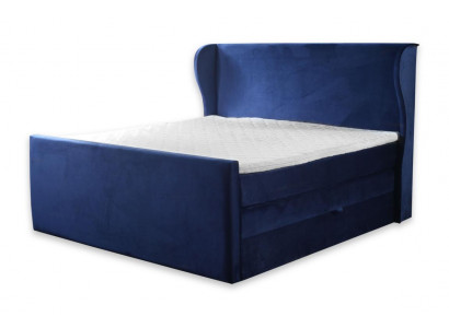 Bett Duebelbett Schlofzëmmer Samt Polster Better Design Miwwelen Polsterung