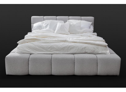 Bett gro Duebel Schlofkummer Luxus Design elegant Polsterung Stoff nei