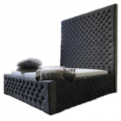 Designer Modern Chesterfield-Bett an engem moderne Luxusstil mat héijer Kappbriet