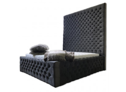 Designer Modern Chesterfield-Bett an engem moderne Luxusstil mat héijer Kappbriet