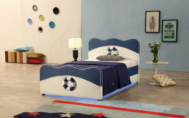 Kannerbett Bett Polster Better Luxus Hotel Jugend 3D XXL Grouss 120 / 150x200cm Nei