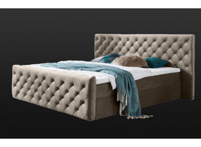 Chesterfield Sammetbetter Duebelbett 160x200 Design Better Hotel Eriichtung