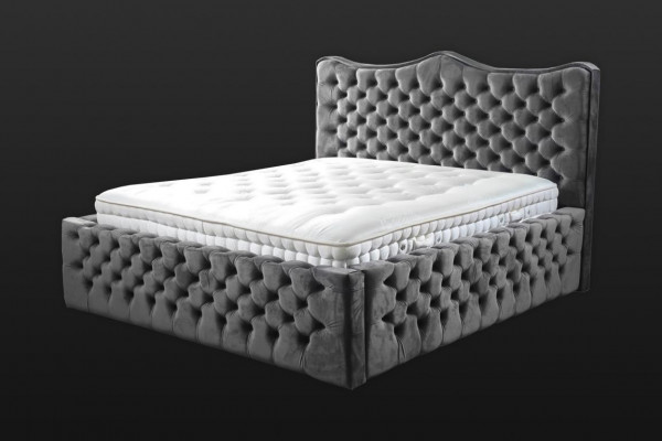 Chesterfield Bett Samt Better Doppelbett 160x200 Design Hotel Ariichtung