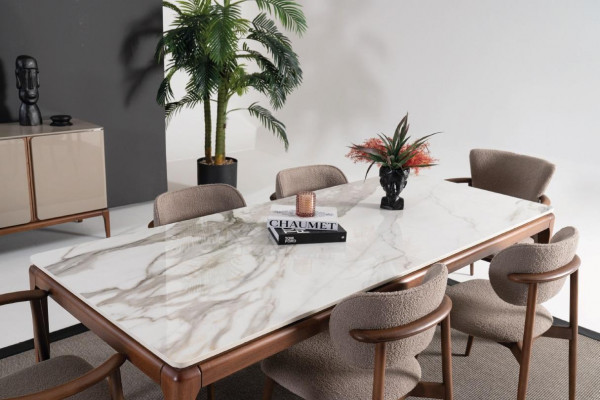 Modernen Dësch Wunnzëmmerdësch Couchtisch Kaffisdësch Designer brong