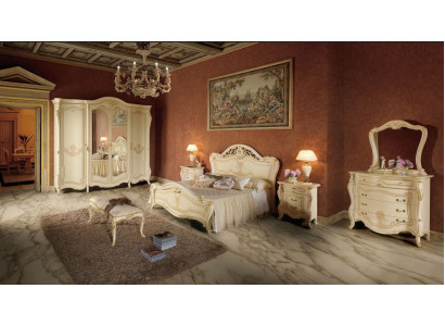 Schlofzëmmer Design Luxus Set Better Sets Bett Nuetsdësch Kleederschaf 7 Stéck.