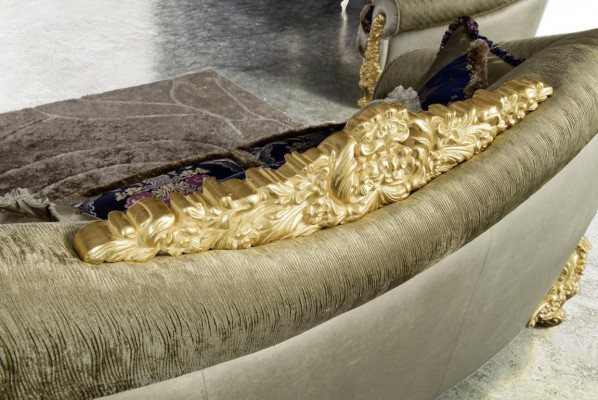 Sofa Couch Samt Polster Sëtz 3+1+1 Sëtzer Design Couchen Sofas Holz Nei Garnitur