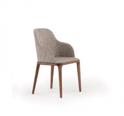 Holz Iesszëmmer Design Miwwelen Modern Stullgrupp Dësch 4x Still Set 5-Stéck.