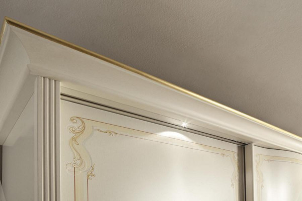 Schlofzëmmermiwwel Bett Schaf Schüffladr Nuechtisch mat Schüffladr Kommode 5tlg