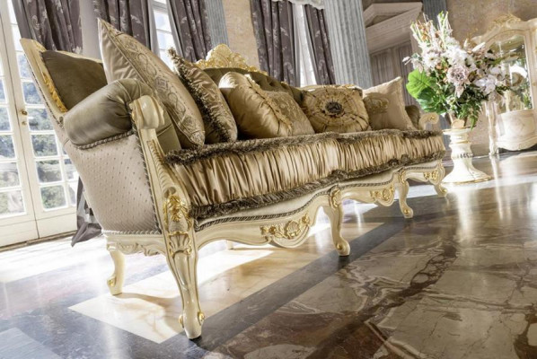 Sofa-Garnitur 3+1+1 Sëtzer Set Design Sofas Polster Couches Relax Canapé Sofa Neit