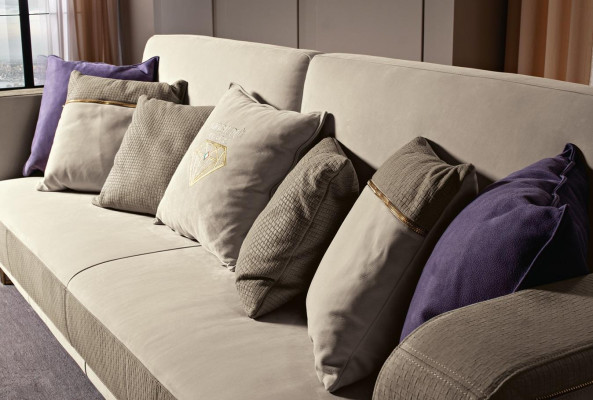 Italienesch Miwwelen Sofagarnitur 3+1+1 Sëtz Set Design Sofa Polster Couchen Canapé.