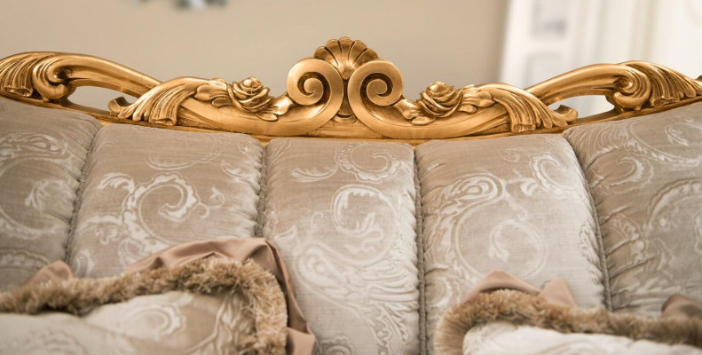 Design Pouf Sofas Textil Relax Modern Garnitur Beige Sëtzgrupp 3+1 Sëtzer