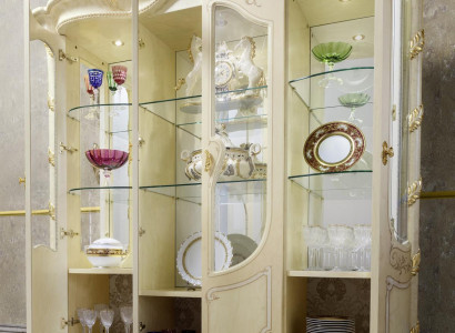 Wunnzëmmer Vitrinen Schränk Italienesch Miwwelen Vitrin Glas Schaf Vitrinen Nei