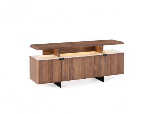 2-Stéck Luxus Holz Kommode Schaf Sideboard Anrichte Design Miwwel
