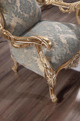 Chesterfield Sofa Garnitur 3+3+1+1 Sëtz Couchtisch Klassesch Sofa Polster Sëtz