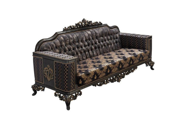 Sofa Chesterfield Designer Grupp 5tlg. Set Sofagarnitur 3+3+1+1 Sëtz Couchtisch