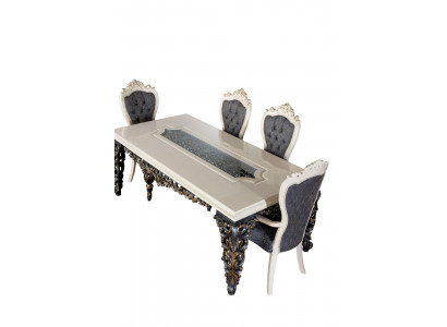 Luxus Iessdësch Barock Dëscher Iesszëmmer Dësch Klassesch Miwwelen Iessdëscher