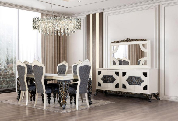 Luxus Iessdësch Barock Dëscher Iesszëmmer Dësch Klassesch Miwwelen Iessdëscher