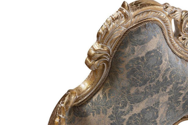 Fotell Ouerfotell Chesterfield Stull Sëtz Polster Canapé Lounge Holz Luxus Nei