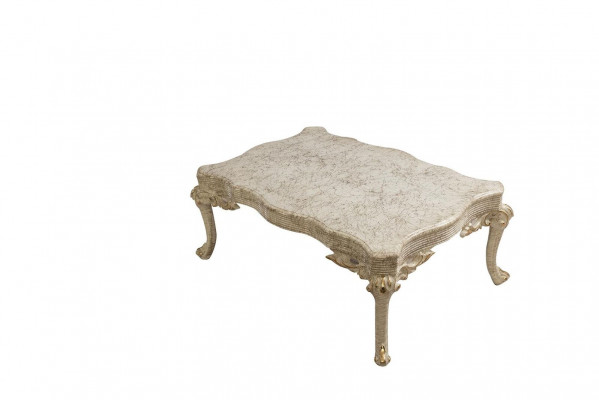 Wunnzëmmer Dësch Holz Dëscher Couchtisch Barock Rokoko Niewendësch