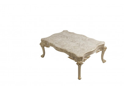 Wunnzëmmer Dësch Holz Dëscher Couchtisch Barock Rokoko Niewendësch