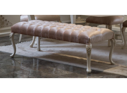 Hocker Polster Sëtz Design Textil Relax Luxus Sëtzbank Stoff Chesterfield
