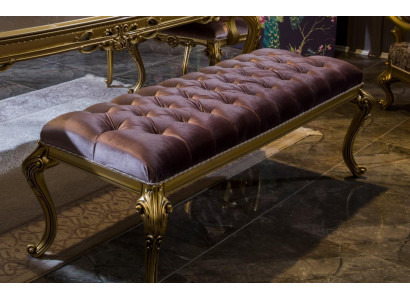 Luxus Hocker Designer Chesterfield Samt Niewendëscht Hocker Gepolstert Bank