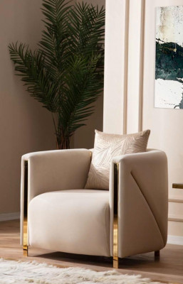 Fauteuil Polster Setzer Design Canapé Fauteuil Relax Lounge Stoff Luxus Wunnzëmmer