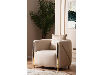 Fauteuil Polster Setzer Design Canapé Fauteuil Relax Lounge Stoff Luxus Wunnzëmmer