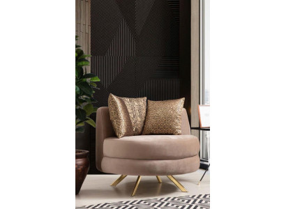 Luxus Design Still Sëtzgeleeënheet Klassesch Stil Design Textil Wunnzëmmer Lounge Nei