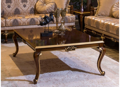 Luxus Sofa Dësch Brong Sofa Dëscher Wunnzëmmer Holz Dësch Miwwelen
