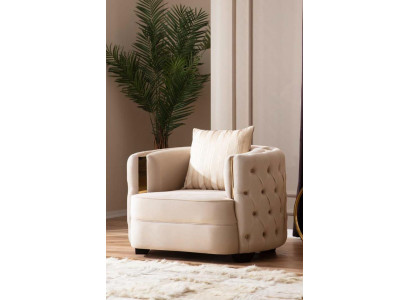 Wunnzëmmer Luxus Sesselen Modern Einsëtzer Design Chesterfield 1er Italien Miwwelen