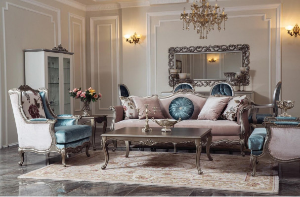 Fauteuil Einsitzer Luxus 1Sëtzer Polster Sëtz Textil Sëtz Stoff Klassesch