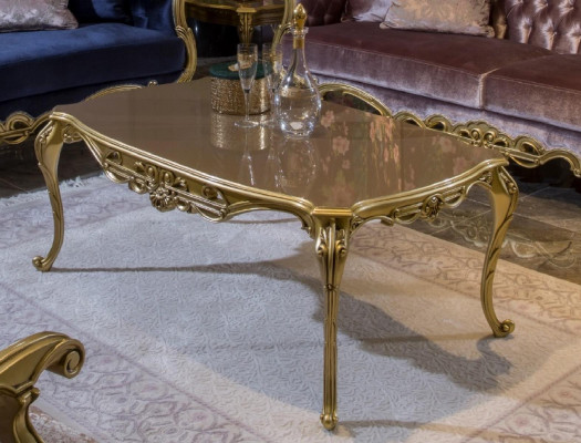 Gëllene Couchdësch Säitendësch Kaffisdësch Design Dësch Wunnzëmmer