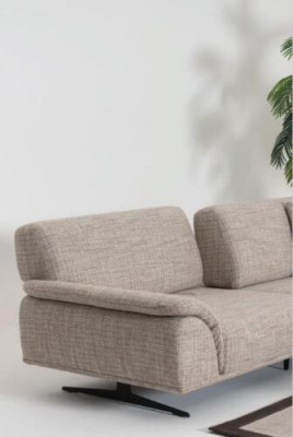 Sofagarnitur 3+3+1 Sëtz Couch Wunnlandschaft Garnitur Design Modern