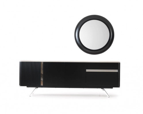 7 Stéck Luxus Loft Design Iesszëmmer Set Miwwelen Dësch Kommode 4x Still