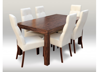 Designer Iessdësch mat 6 Still Iesszëmmer Grupp Stull Dëscher