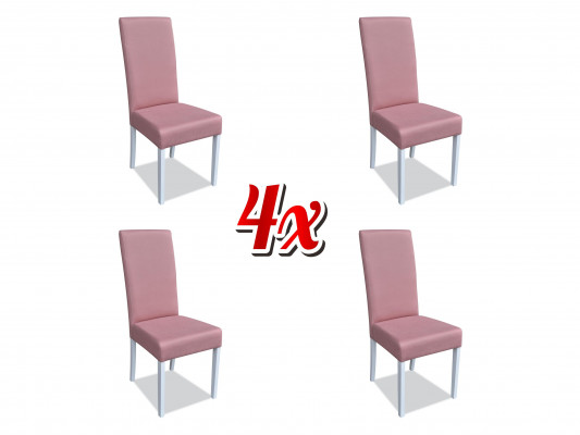 Moderne Stull Holz Wunnzëmmer Miwwel Set 4x Stull Elegant Luxus Nei