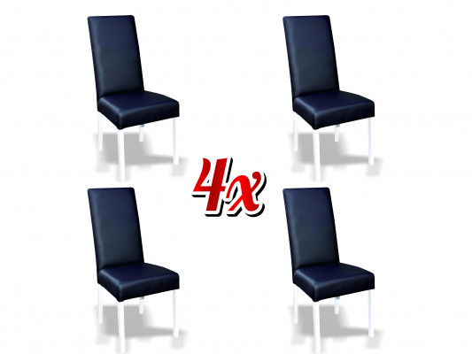 Moderne Stull Holz Wunnzëmmer Miwwel Set 4x Stull Elegant Luxus Nei