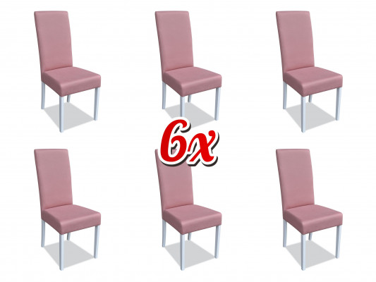 Moderne Stull Holz Wunnzëmmer Miwwel Set 4x Stull Elegant Luxus Nei